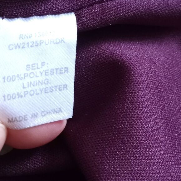 CHARMING CHARLIE PURPLE SHIFT DRESS SZ.L GUC - Picture 9 of 10